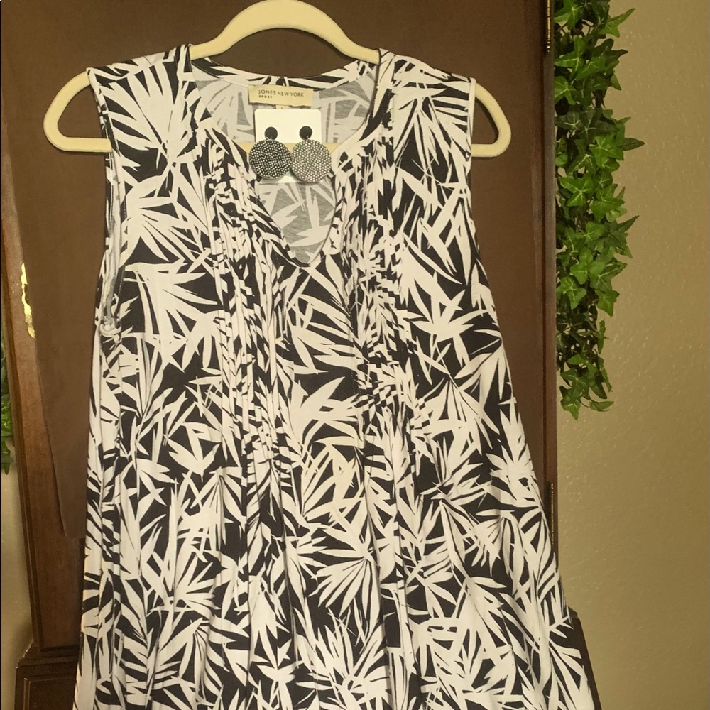 Summer Dress with complimentary earrings (stud).